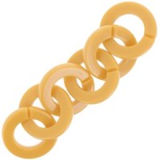 Eslabón acrílico redondo plano 31,5 mm - Camel x1
