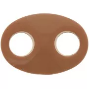 Eslabón acrílico para granos de café 32x23 mm - Camel x1