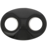 Eslabón acrílico para granos de café 32x23 mm - Negro x1|raw }}