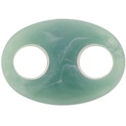 Eslabón acrílico de grano de café 32x23 mm - Mármol verde agua x1|raw }}