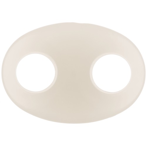 Eslabón acrílico para granos de café 32x23 mm - Crudo x1