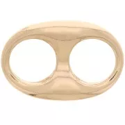 Entrepieza grano de café 22x14,5 mm - Dorado x1