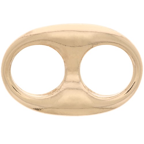 Entrepieza grano de café 22x14,5 mm - Dorado x1