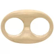 Entrepieza grano de café 22x14,5 mm - Dorado mate x1