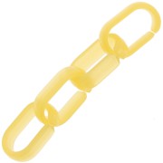 Eslabón acrílico oval 19x12 mm - Amarillo x1|raw }}
