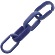 Eslabón acrílico oval 19x12 mm - Azul lapislázuli opaco jaspeado x1|raw }}