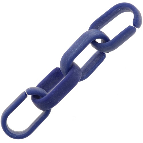 Eslabón acrílico oval 19x12 mm - Azul lapislázuli opaco jaspeado x1