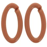Eslabón Acrílico Oval 35x19 mm - Camel x1