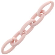 Eslabón Acrílico Ovalado 35x19 mm - Rosa Claro x1|raw }}