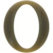 Eslabón Acrílico Ovalado 39x34 mm - Caqui x1