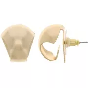 Ganchos pendientes curvadas para colgantes 17x16 mm - Dorado x2