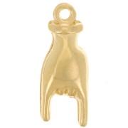 Colgante de mano - Signo de Rock and Roll - 21x8 mm - Dorado oro fino x1|raw }}
