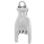 Colgante de mano - Signo de Rock and Roll - 21x8 mm - Plateado antiguo x1|raw }}