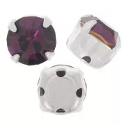 Chatón monté 4 mm Amethyst x10