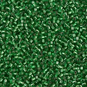 Miyuki Delica 11/0 DB0046 - Verde con ribete plateado x 100 g