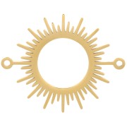 Entrepieza sol calado 17 mm - Acero inoxidable dorado 304 x1