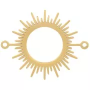 Entrepieza sol calado 17 mm - Acero inoxidable dorado 304 x1