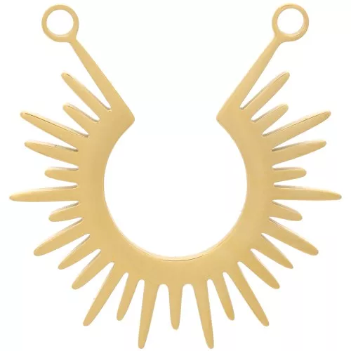 Entrepieza para gafas de sol de 25 mm - Acero inoxidable 304 Oro x1