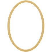 Anillo de montaje y tejido ovalado 24x17 mm - Acier inoxydable 304 Dorado x1|raw }}