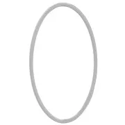 Anillo de montaje y tejido ovalado 26x15 mm - Acier inoxydable 316L x1