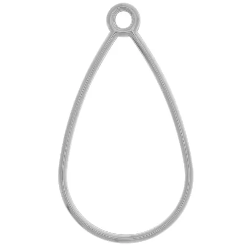 Colgante gota calada 45x25 mm - Acero inoxidable 304 x1