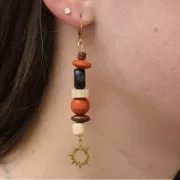 Pendientes criollos redondos - anilla abierta 12 mm - acero inoxidable 304 bañado en oro x2