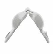 Tapas de nudo de 4 mm con anillos cerrados - acero inoxidable 304L x4