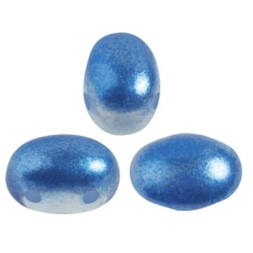 Cuentas de vidrio Samos® by Puca® 7x5 mm - Ice Slushy Azul Frambuesa x10g