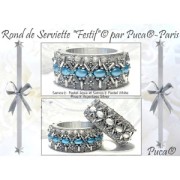 Cuentas de vidrio Samos® by Puca® 7x5 mm - Aqua pastel x10g