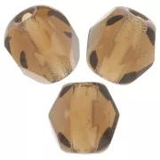 Facetadas 4 mm Smoked Topaz  x50