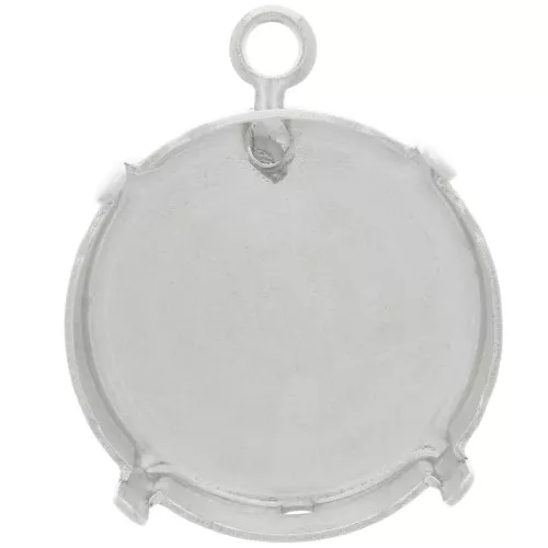 Colgante con cierre de garra para PureCrystal 1122 18 mm - Plata x1