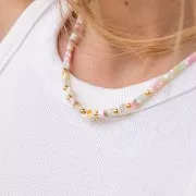 Cuenta de corazón de madreperla de 6 mm - Natural x1