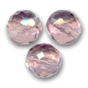 Facetadas 14 mm Light Amethyst x4