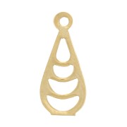 Colgante gota calada 11x5 mm - dorado dorado fino x1