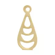 Colgante gota calada 11x5 mm - dorado dorado fino x1