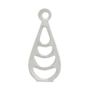 Colgante calado 11x5 mm - Plateado fino x1|raw }}