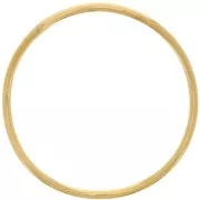 Anillo redondo irregular cerrado 26 mm - Dorado x1