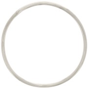 Anillo redondo irregular cerrado 26 mm - Plateado fino x1|raw }}
