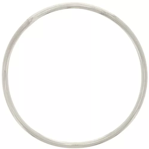 Anillo redondo irregular cerrado 37 mm - Plateado x1