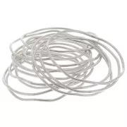 Anillo redondo irregular cerrado 37 mm - Plateado x1