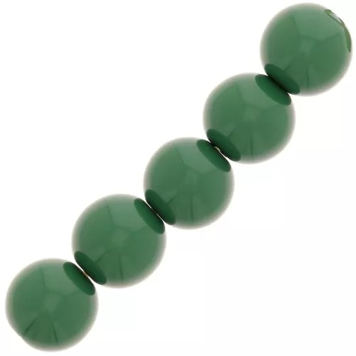 Perlas de resina opaca 4 mm - Verde abeto x15
