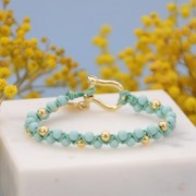 Perlas de resina opaca 4 mm - Verde abeto x15