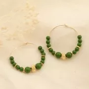 Perlas de resina opaca 4 mm - Verde abeto x15