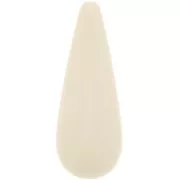 Cuenta de resina pera 40x16 mm - Beige x1