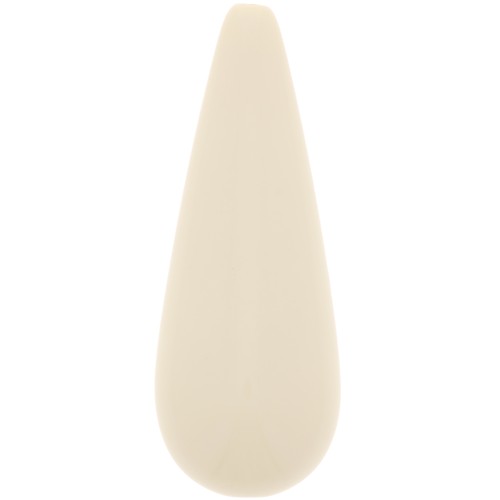 Cuenta de resina pera 40x16 mm - Beige x1