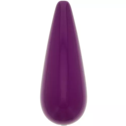 Cuenta de resina pera 40x16 mm - Berenjena x1