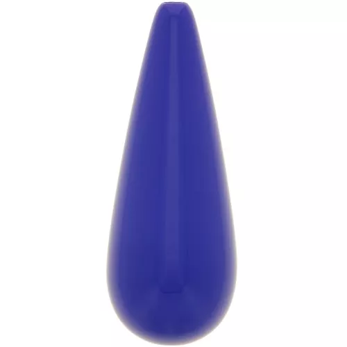 Cuenta de resina pera 40x16 mm - Azul real x1