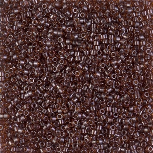Miyuki Delica 11/0 DB1891 - Transparent Dark Topaz Luster x8g