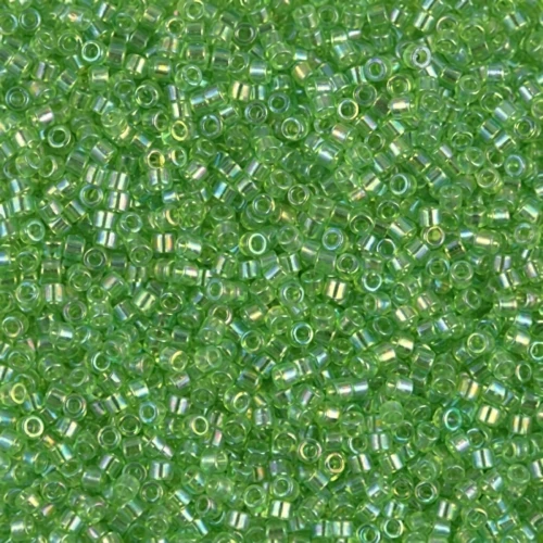 Miyuki Delica 11/0 DB1246 - Transparent Lime AB x8g