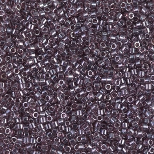 Miyuki Delica 11/0 DB1224 - Transparent Mauve Luster x8g